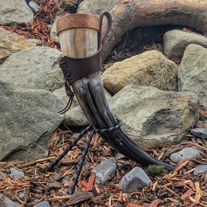 Handmade Natural <b>Horn</b> Viking <b>Drinking</b> <b>Horn</b> for Medieval Events - Product Image 1