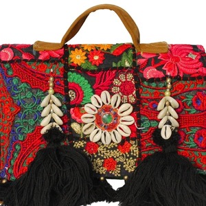 Premium Quality Kambhari Patchwork Black Color <b>Boho</b> Hand <b>Bag</b> Available for Affordable Price from India - Product Image 2