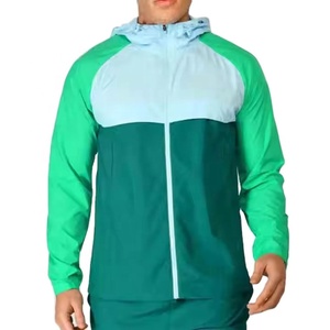 Chaqueta Cortavientos Anorak Deportiva de Alta Calidad con Panel de Color Reflectante Personalizado, Transpirable, Talla Grande para Hombre - Product Image 1