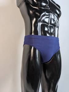 Sous-vêtements Transgenres GREATFIT SPORTS CLUB – Culottes Taille Basse Bleu Marine Couleur Unie en Mélange de Coton Doux Modèle GFS-11.74 - Product Image 2