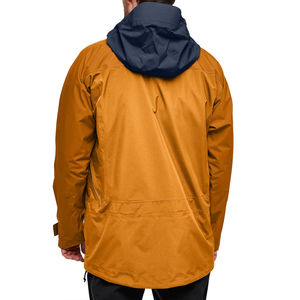 <b>Men's</b> Winter Thick Zipper Canvas Windbreaker <b>Jacket</b> Waterproof & Breathable Hooded with Pattern for <b>Cycling</b> Running OEM Service - Product Image 2