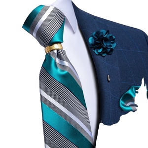 Men's Formal Skinny <b>Striped</b> Wedding <b>Ties</b> 100% Silk Elegant Breathable 2.5inch Groom Gravata - Product Image 4