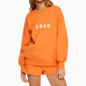 Conjuntos de Sudadera y Pantalones Cortos para Mujer, Hechos con Tela de Primera Calidad, a la Moda, Ajuste Holgado, Muy Solicitados - Product Image 4