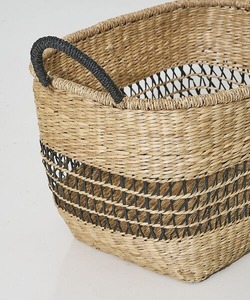 Seagrass woven <b>basket</b> with an open center Handmade <b>Storage</b> <b>Basket</b> Wholesale eco-friendly Made Viet Nam - Product Image 6