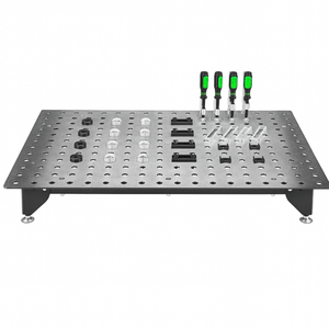 Mesa de Soldadura de Acero de Alta Resistencia al Mejor Precio, Kit de Herramientas de 24 Piezas, 600 lb. Capacidad Negra Moderna con 3 Años de Garantía GAR052 - Product Image 1