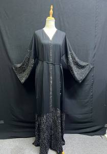 Kaftan Abaya 2026, Venta Caliente, Hecho a Mano en Turquía, Largo hasta el Suelo, Manga Larga, Tela Suave y Transpirable, Corte Regular, Informal, para Bodas, Eid y Fiestas - Product Image 2