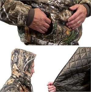 Men’s Insulated Twill <b>Camo</b> Hunting <b>Jacket</b>, <b>Camo</b> with Cotton Shell, for Cold Weather, Bird and Deer Hunting - Product Image 5