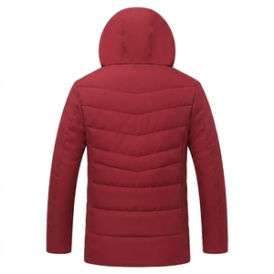 Ventes chaudes : veste d'hiver décontractée pour homme avec fermeture éclair, logo personnalisé imprimé, style streetwear, veste matelassée - Product Image 3