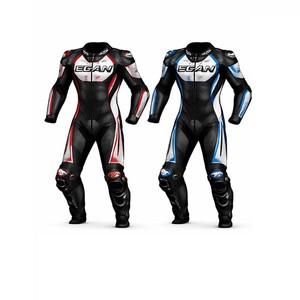 Combinaison de moto en cuir respirante pour l'hiver, design personnalisé et logo, caractéristiques de sécurité - Product Image 1