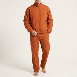 Ensemble de survêtement coupe-vent en nylon léger avec logo personnalisé, veste et pantalon pour l'entraînement sportif - Product Image 3