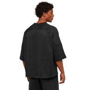 T-shirt de sport graphique surdimensionné pour homme, respirant, coupe ample, idéal pour l'entraînement et le fitness, noir - Product Image 2