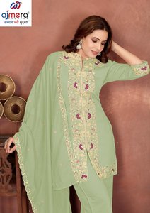 Women Designer Kurti Suit Ethnic Traditional Stylish Party Wear Outfit for <b>Wedding</b> Office Wear Regular Fit Stretchable Quick Dry - Product Image 2