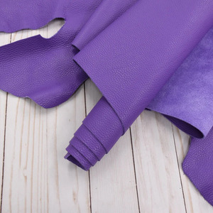 Premium Purple Pebble Grain Cowhide <b>Leather</b> Material for Crafting Purses Jackets Shoes Bookbinding and Upholstery DIY Art Crafts - Product Image 1
