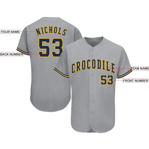 Uniforme de Béisbol Personalizado con Botones, para Jóvenes, Adultos, Hombres y Mujeres, Ropa Deportiva, Proveedor OEM - Product Image 2