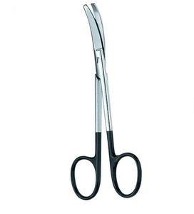 กรรไกรตัดแบบแมนนวล พรีเมียม FOMON Super Cut สแตนเลสสตีล ปลายโค้งมน ขนาด 4.5 นิ้ว อุปกรณ์ผ่าตัด ได้รับการรับรองมาตรฐาน CE ISO 13485 - Product Image 3