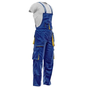 <b>Men's</b> Blue <b>Work</b> <b>Overalls</b> With Multiple Pockets And Adjustable Straps <b>For</b> Practical Use - Product Image 2