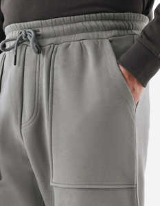 กางเกงขายาวผู้ชายทรงตรง รุ่นซีเมนต์ เพลน สวีทแพนท์ ผ้าโพลีเอสเตอร์/คอตตอน ระบายอากาศได้ดี ไม่ยับง่าย สกรีนโลโก้ได้ สไตล์สตรีทแวร์ - Product Image 5