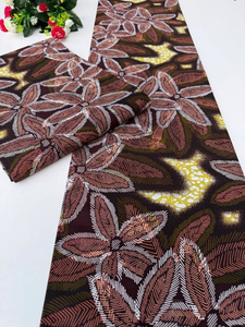 Tissu en coton 100% imprimé wax africain et Ankara du Kenya, motifs culturels vibrants pour l'artisanat textile et la mode - Product Image 6