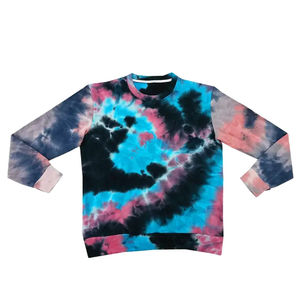 <b>Men's</b> High Quality 100% Cotton Fleece Thermal Embroidered Eco-Friendly Tie Dye Sweatshirts New Arrival Winter Casual Solid - Product Image 1