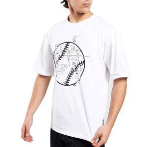 T-shirts imprimés pour hommes, col rond, 100% coton, poids lourd, écologiques, respirants, avec logo personnalisé, design tendance - Product Image 1