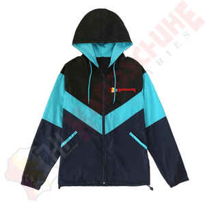 <b>Black</b> Blue <b>Windbreaker</b> Zip-Up Softshell Jacket Waterproof Hooded Lightweight Sports Streetwear Outdoor Casual All Seasons - Product Image 6