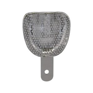 Juego Profesional de Bandejas Metálicas para Impresiones Dentales |   Bandejas Dentales Perforadas de Acero Inoxidable Extra Grandes, Par Superior e Inferior - Product Image 5