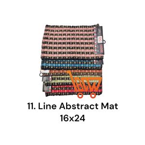 Tapis de sol antidérapant en polyester avec motif abstrait, 16x24 pouces, pour la maison, l'hôtel, les portes de salle de bain - Product Image 1