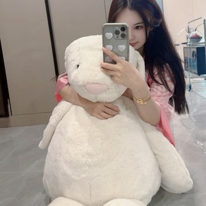 Conejo de Peluche <span class=keywords><strong>Bonnie</strong></span> de Orejas Largas de 108 cm, Personalizado y Disponible, Relleno de Algodón PP, Juguete de Peluche Corto, Almohada para Dormir, Regalo de Cumpleaños - Product Image 1