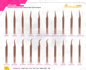 Pince à cils Pince à cils de précision Pince à cils de qualité supérieure Outils de cils professionnels préhension lisse de haute qualité - Product Image 6