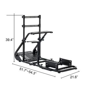 Postazione di Guida Stabile per Simulatore di Corse Compatibile con Fanatec PXN e Thrustmaster, Regolabile per PC Gaming - Product Image 5