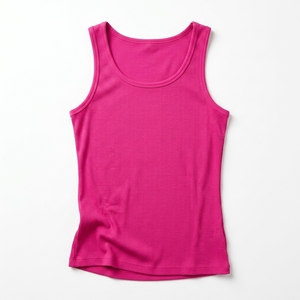 Ribbed Tank <b>Top</b> Sleeveless Scoop Neck Fitted Knit Beach Wear Lightweight Quick Dry Custom OEM Wholesale Manufacturer - Product Image 1