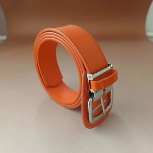 Tendances Classiques – Ceinture Homme en Cuir de Vachette Végétal Tanné avec Boucle Ardillon Argentée, Solide, 3,5 cm, Durable, Imperméable, Vente Directe Usine - Product Image 2