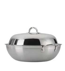 Bol de service élégant en métal filigrané avec couvercle en verre et poignées, chauffe-plat de luxe pour mariage et banquet - Product Image 2