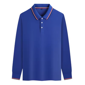 Camisa Polo de Manga Larga Personalizada para Hombre, Estilo Formal, Diseño Personalizado, Tela Transpirable, Corte Ajustado, Camisas Polo a la Moda - Product Image 5