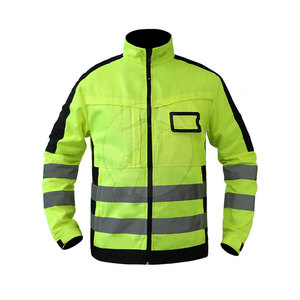 General Workwear With Reflective Details Visible Suit <b>Long</b> <b>Sleeve</b> Utility Clothing Custom Manufacturing Factory Safety Suit - Product Image 2