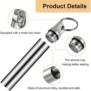 Set di 6 Portastuzzolini Portatili in Metallo, Dispenser in Lega di Alluminio, Piccola Scatola per Stuzzolini con Stuzzolini Inclusi - Product Image 2