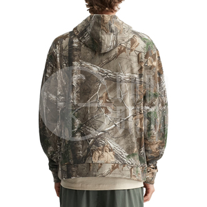 Sudaderas con capucha unisex OEM con cremallera y estampado forestal - Product Image 4