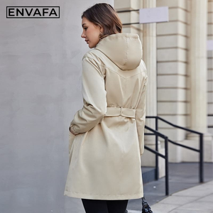 Gabardina de Lujo de Diseñador, Gabardina Cortavientos, Logotipo Personalizado OEM ODM, Gabardina de Invierno para Mujer, Gabardina Larga al por Mayor - Product Image 2