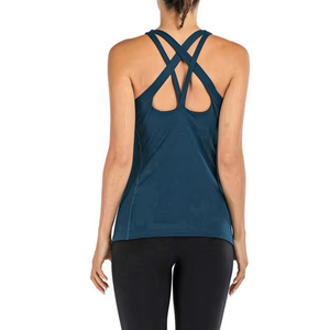 Débardeur d'été grande taille pour femme avec logo imprimé numériquement, en tissu respirant coton et bambou, idéal pour la gym et le fitness - Product Image 5