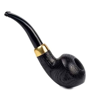 Pipa de Fumar de Madera Natural Hecha a Mano, Tipo Curvado, Acabado Vintage, Ecológica, Duradera y Portátil - Product Image 1