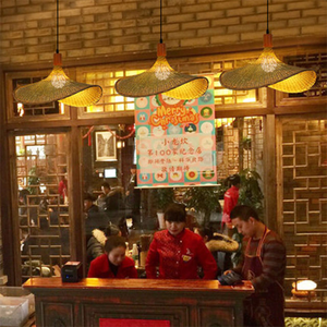 โคมไฟหวายสไตล์เอเชียตะวันออกเฉียงใต้ ร้านขายเสื้อผ้า ร้านน้ำชา โรงแรม ร้านอาหาร บีแอนด์บี ร้านหม้อไฟ ล็อบบี้โรงแรม - Product Image 6