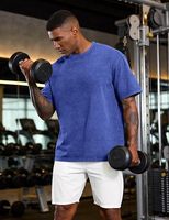 T-shirt unisexe personnalisé pour homme, style streetwear, délavé à l'acide, surdimensionné, effet vieilli, délavé à la pierre