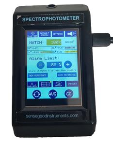 Spectrophotomètre portable Sensegood à colorimétrie directe d'usine, haute précision, résolution 1 nm, 400-700 nm, pour revêtements PVD, prix abordable - Product Image 1