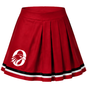 Ensemble uniforme de cheerleading sublimé rouge et blanc à manches longues avec jupe plissée – Tenue de sport d'équipe pour entraînement et performance – Personnalisable - Product Image 6