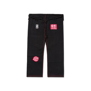 Kimono de Jiu Jitsu Brasileño BJJ Shoyorol RTS de Alta Calidad, 460 g/m², para Adultos, Color Negro, 100 % Algodón, Duradero, Transpirable, Lavado - Product Image 3