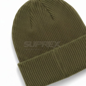Pakistan Manufactured 100% Wool High Quality Adjustable Unisex Adult Beanies Hat with Custom Logo and Solid Color - Product Image 4