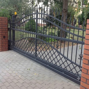 Porte battante double en acier inoxydable KHP, fabriquée sur mesure, avec revêtement en poudre, robuste, pour entrée sécurisée, motif floral exquis - Product Image 3
