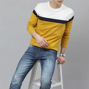 Camiseta Exclusiva para Hombre, Manga Larga, Cuello Redondo, Casual, 100% Algodón, 180 GSM, Venta al Por Mayor, OEM, Exportación, Calidad Superior - Product Image 1