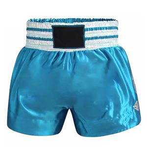 Shorts de boxe thaïlandaise sportifs haut de gamme pour hommes, en satin respirant, séchage rapide, entraînement professionnel en salle, sublimation personnalisée OEM - Product Image 1