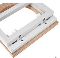 Bol pour animaux de compagnie en métal bois surélevé double dîner pliant mangeoire pour chien avec support K/D blanc en métal et plaque supérieure en bois pour chien et chats